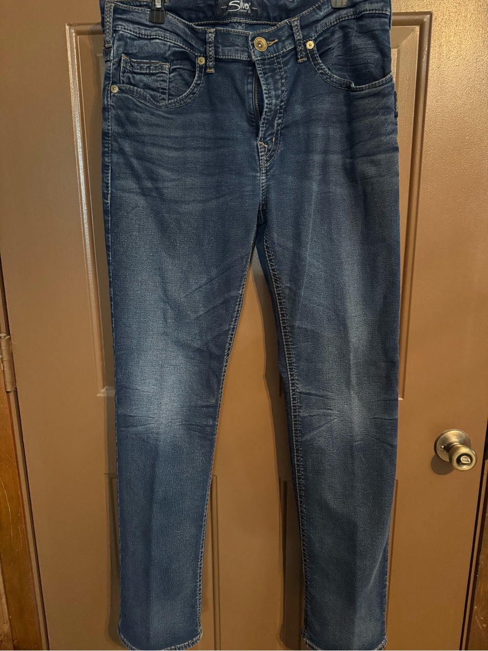 Silver Jeans Men's Straight Dark Blue Wash